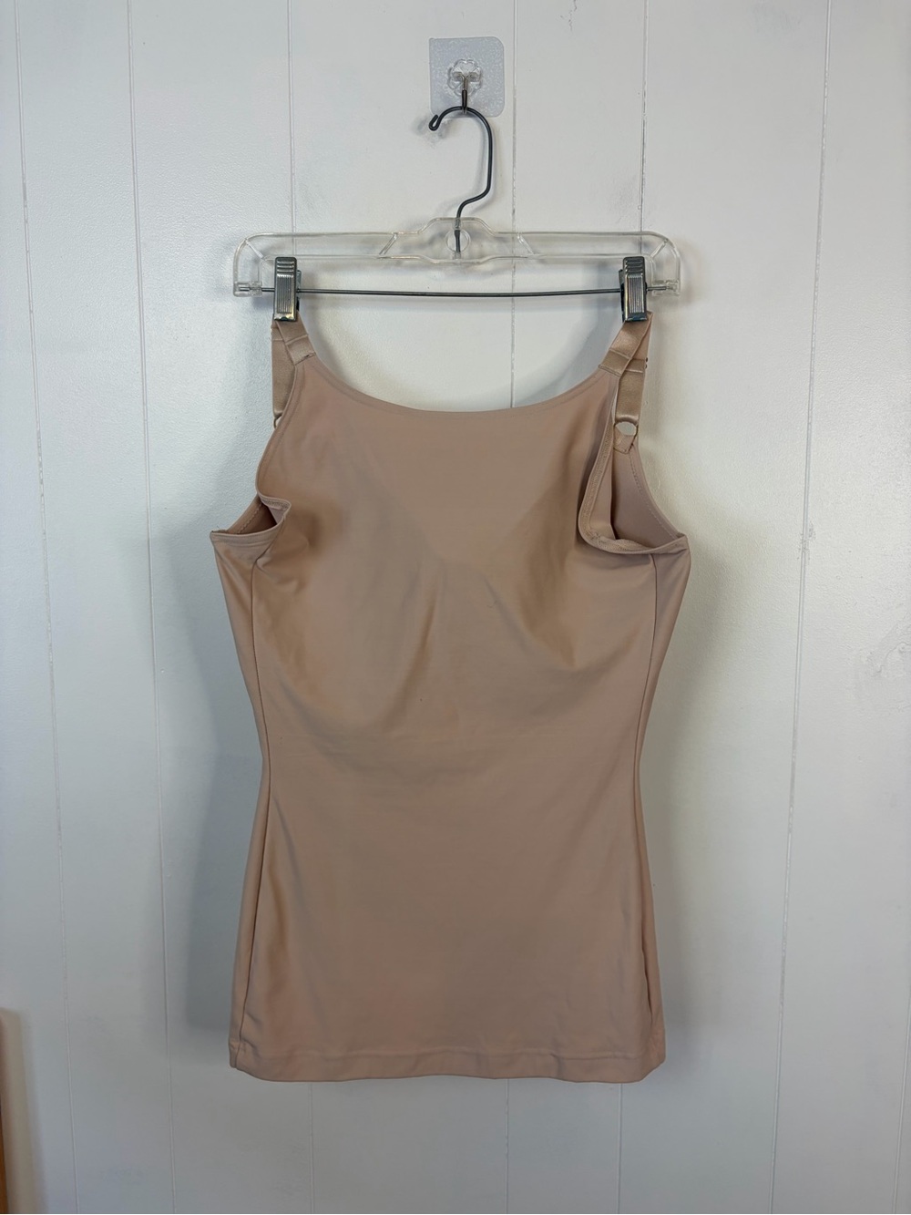 Shapeez Tankee Long Beige Shapewear Bra Tank Top Lingerie Large D Cup Cami - Picture 5 of 7